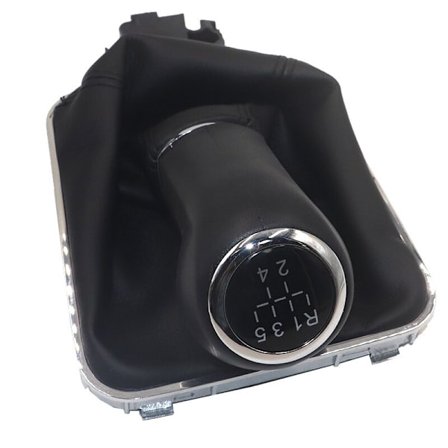 Plast & PU Läder Bil Växelspak Knopp Spak Damask Skydd För OPEL VAUXHALL Zafira B 2005 2006 - 2014-5 växlar