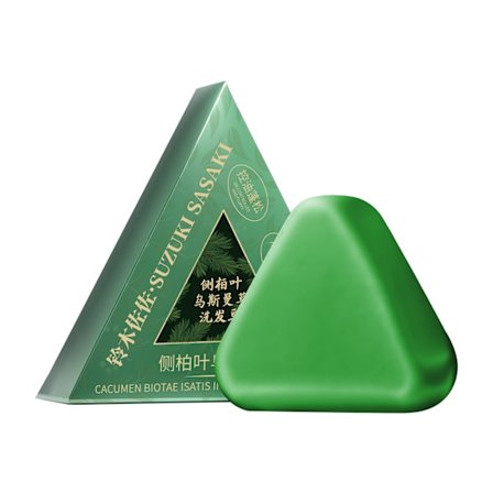 Nature Triangle Schampotvål, Nature Seven Green Soap Schampo, Usman Gräs Schampotvål, Lugnande & Stärkande Hår för Kvinnor och Män
