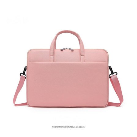 Mordely Laptop Tablet Inner Liner Protective Sleeve Velvet Women's Splash-proof Pu Shoulder Bag Cross-body Light And Thinpink)