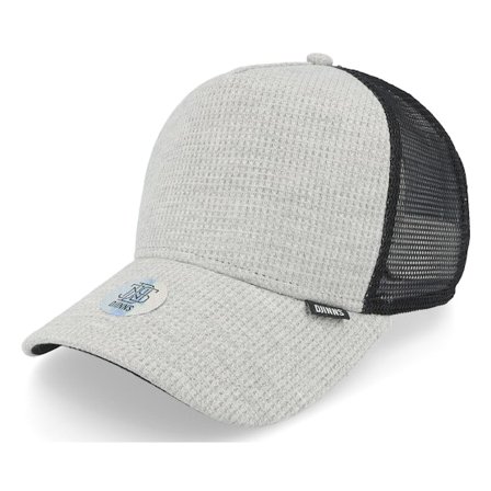 Djinns - Grå trucker Keps - Hft Cap Wafflejersey Heather Grey/Grey Trucker @ Hatstore