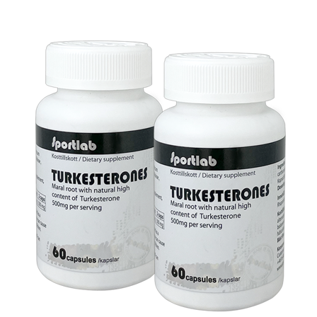 2 x Turkesterone Testo 250 mg 60 kapsler