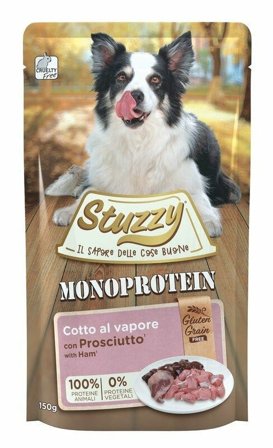 Stuzzy Monoprotein Bocconcini Con Prosciutto Cibo Umido Cani