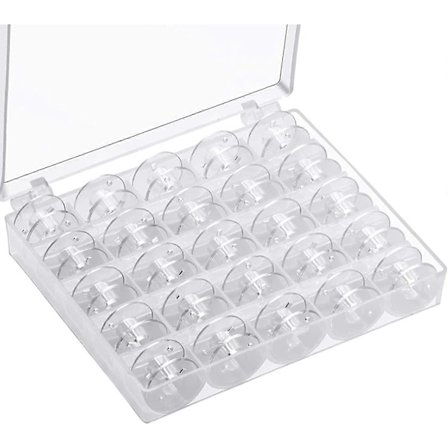 25 stk. symaskinspoler i plast, universelle symaskinspoler
