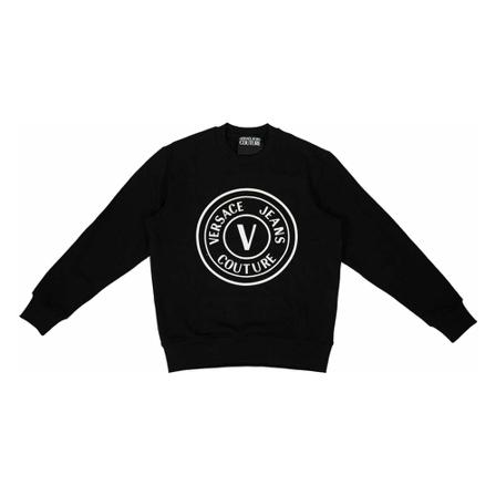 Versace Jeans Couture, Sweatshirt Zwart, Heren, Maat:L,Cotton