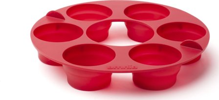 Omnia Muffin Ring cooking equipment Red OneSize