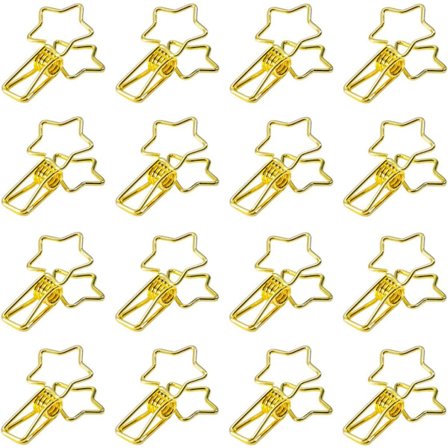 Klemme Oppslagstavle Bordstativ Metall Filklyper Feste Papir Tommel Vindtett Bildestativ Bordnummerstativ Foldback Kontormapper Gullfarget