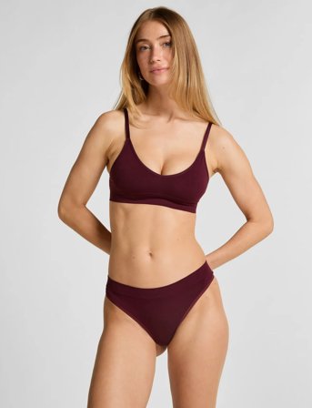 Hunkemöller Dide Smls Regular String - Burgundy - XS