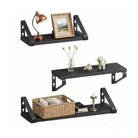 Seinähyllyt – 3 kokoa olohuoneeseen tai makuuhuoneeseen