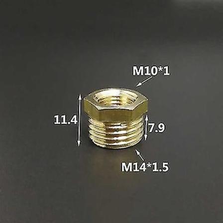 1/4 Quot; 1/2 Quot; Bsp M10/14/16/20 Messing Reduser Bushing Rørkobling Kobling Kobling Adapter For Trykkmåler FM M10-M14