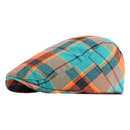 Mænd Check Gatsby Ivy Hat Golf Kørsel Sol Flat Cabbie Newsboy Caps