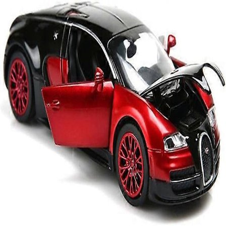 1:32 Bugatti Veyron painevalettu auto, seosmalliautot leluautot 3–12-vuotiaille punainen