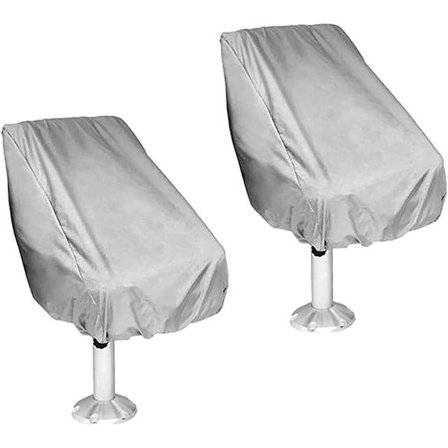 Båd Sædebetræk Stol Betræk Vandtæt Støvtæt Udendørs Yacht Stol Betræk Anti-UV Sædebeskyttelsesbetræk til Fiskekaptajn Stol Sæder