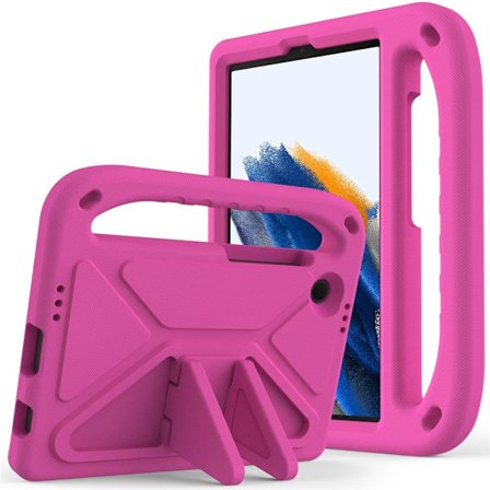 SKALO Samsung Galaxy Tab A9 Børneskal med håndtag og stand - Pink