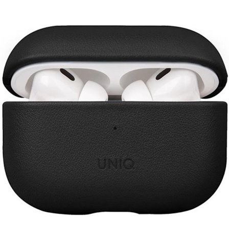 Uniq Airpods Pro 2 Skal Äkta Läder Terra - Svart