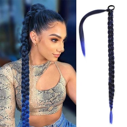 Long Braided Ponytail Extension Mawei 10 10