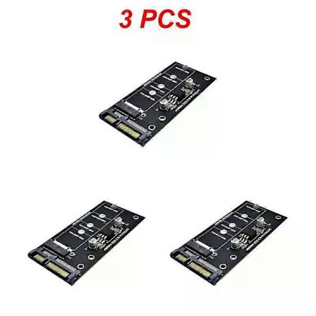 M2 till SATA3 Adapterkort Högeffektiv SATA M2.SSD Konverter Adapterkort NVME SSD Uppgraderad SATA 6 Gbps NGFF Adapter