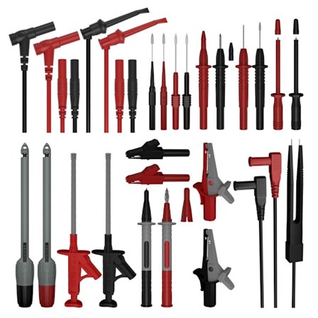 25-delars testset för multimeter och oscilloskop vid kretsdiagnos och reparation