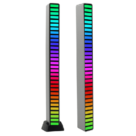 Musikdisplayljus, USB driven bil skapar bra atmosfär, atmosfärsljus för liten prydnad på bilens dekoration White Without app