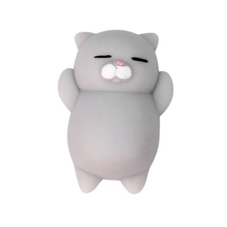 Mochi Toys Animals - Squishy Fidget - 4-pack - Grå Grå