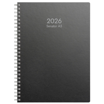 Almanakk Senator A5 svart 2026
