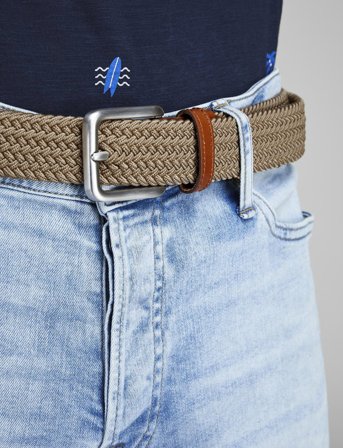 Jack & Jones Jacspring Woven Belt Noos - Brown - 90