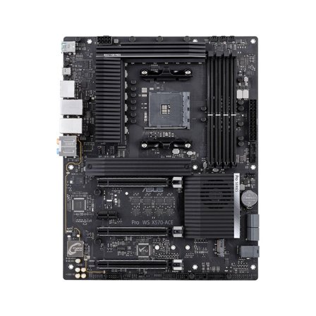 ASUS Pro WS X570-ACE - Hovedkort - ATX - Socket AM4 - AMD X570 - USB-C Gen2, USB 3.2 Gen 1, USB 3.2 Gen 2 - 2 x Gigabit LAN - innbygd grafikk (CPU