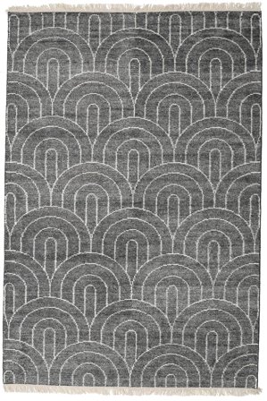Vanya 200X300 Charcoal Grey/Cream White Rug