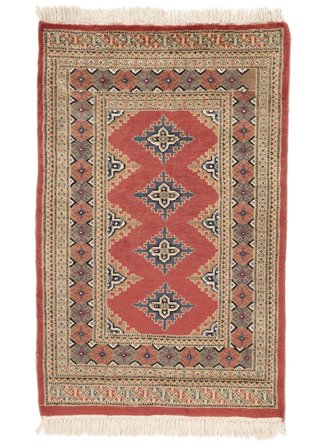 Pakistan Bokhara 2Ply Rug Hand Knotted 82X128 Brown/Dark Red Pakistan