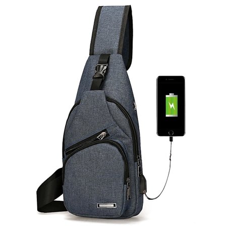 Bag Anti-tyv Crossbody Bag Lettvekt Bryst Skulder Ryggsekk Med