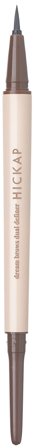 HICKAP Dream Brows Dual Definer Dark Brown, Makeup, Øjenbryn, Øjenbrynsblyanter