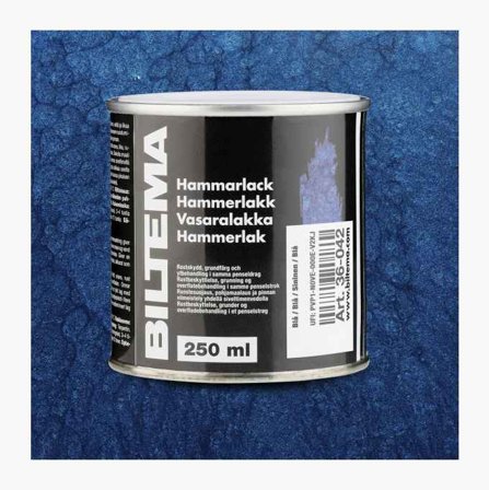 Biltema - Hammerlakk blå 250 ml