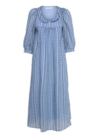 Adalee Dress 14317 Maxikjole Festkjole Blå Samsøe Samsøe