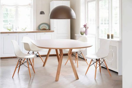 Rundt spisebord med udtræk – CIRCLE Ø110 med 2 plader