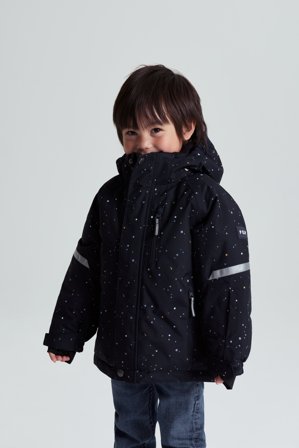 Wasserdichte wattierte Jacke SNOWY - 110 - kinderbekleidung - blue - Polarn O. Pyret