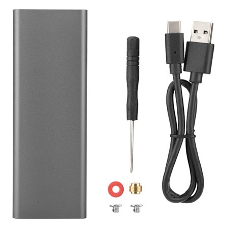 6017-RTK USB 3.1 Type C - NGFF M.2 B Key 10G nopea SSD-sovitinkotelo (avaruusharmaa)