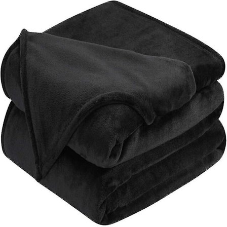 Mjuk och mysig stor filt i fuskpäls och mink till säng, soffa, dubbelsäng och king size