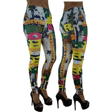 Leggings med tryck Rock'n Roll Tights