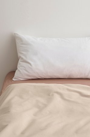 &Home - Pudebetræk Heaven i bomuld - Hvid - Hovedpuder - 50X90 - Fra Homeroom