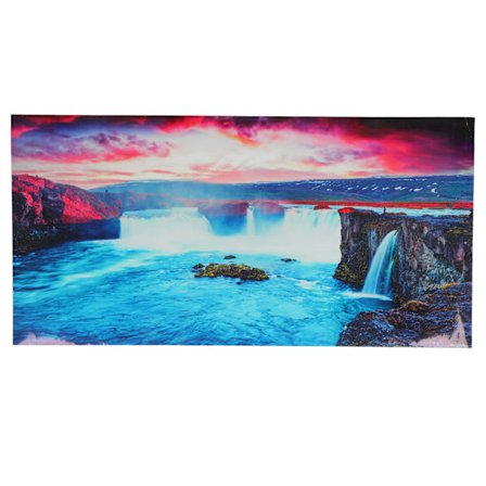 Akvarie Bakgrunn Klistremerker Foss Canyon Stil Fisk Tank Dekor