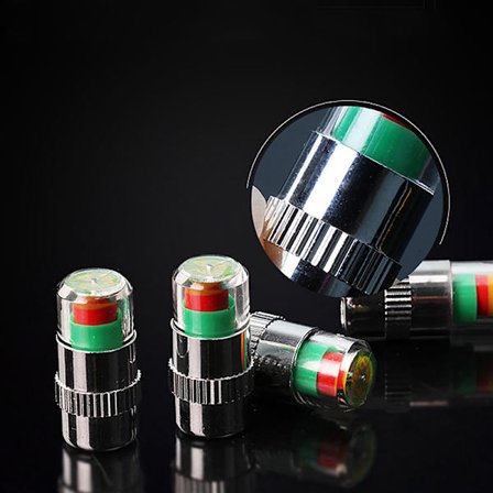 4 stk/sæt bildæktryksindikator Dæktryksmåler alarm