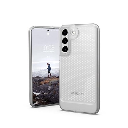 [U] av UAG Designad för Samsung Galaxy S22 Ultra Case Clear Ice Lucent Slim Fit Lätt Snygg Transparent Slagtålig skyddande