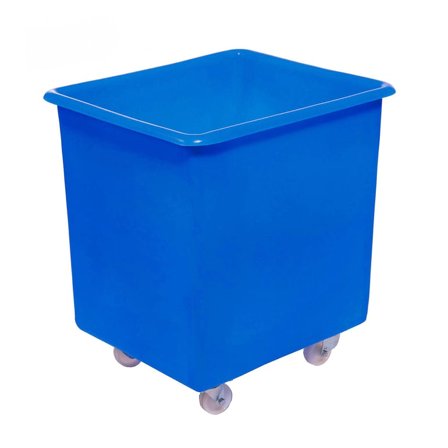 Mobile container truck, 690x620x530 mm, 135 L, blue