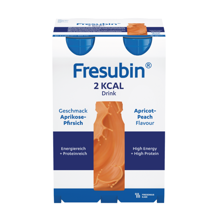 Fresubin 2 kcal Drink, Aprikos/fersken, 4x200 ml