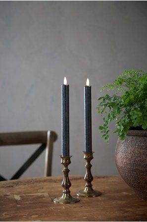 Jotex - Antikklys Led 25 Cm 2-pk Svart - FLAMME - Kjøp LED-lys hos Jotex