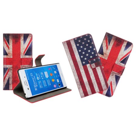 Plånboksfodral Vintage Flagga Sony Z3