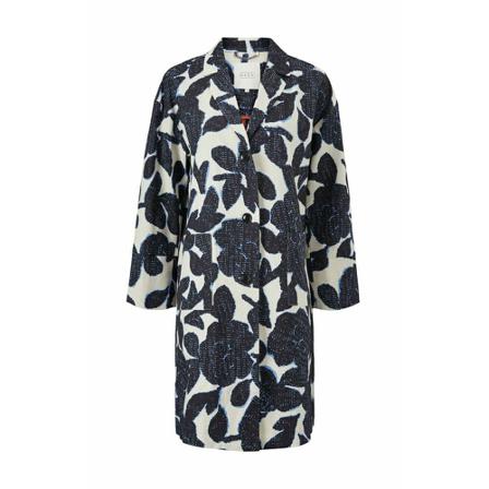 Masai Single-Breasted Coats Blå, Dame Uldfrakker