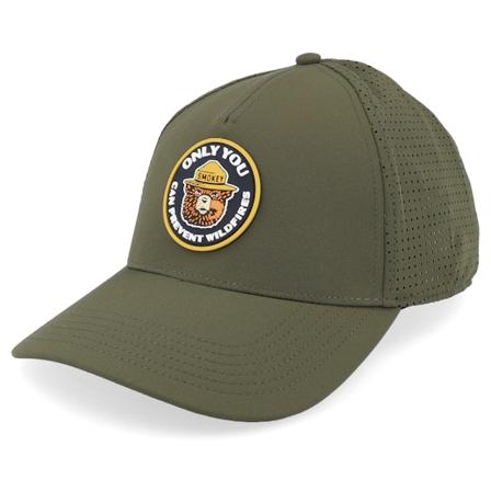 American Needle - Vert adjustable Casquette - Smokey Bear Super Tech Valin Army Green Adjustable @ Hatstore