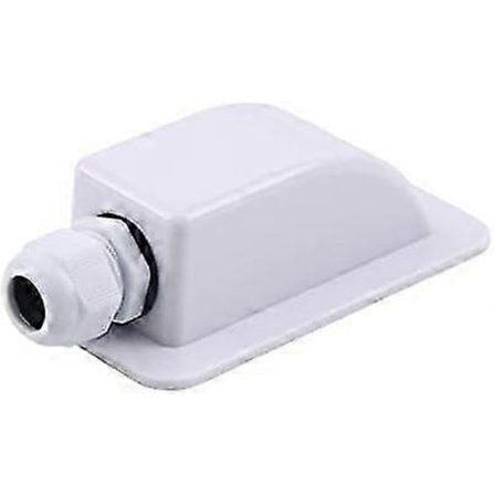 Hvid Vandtæt Enkelt Kabelindføring, ABS IP68 Vandtæt Kabelkanal Diameter 3-7mm, til RV, Autocamper, Campingvogn, Båd, Solpanel, CCTV