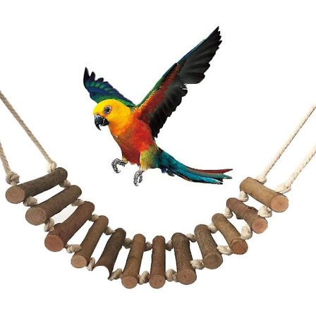 Trelekstige/perch, fuglelekestang, treleketøy for papegøyer trening