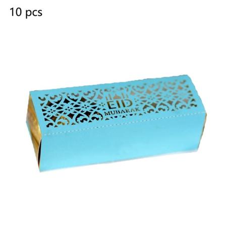 10st Eid Mubarak Godislådor Ramadan Godispåse BLÅ blue